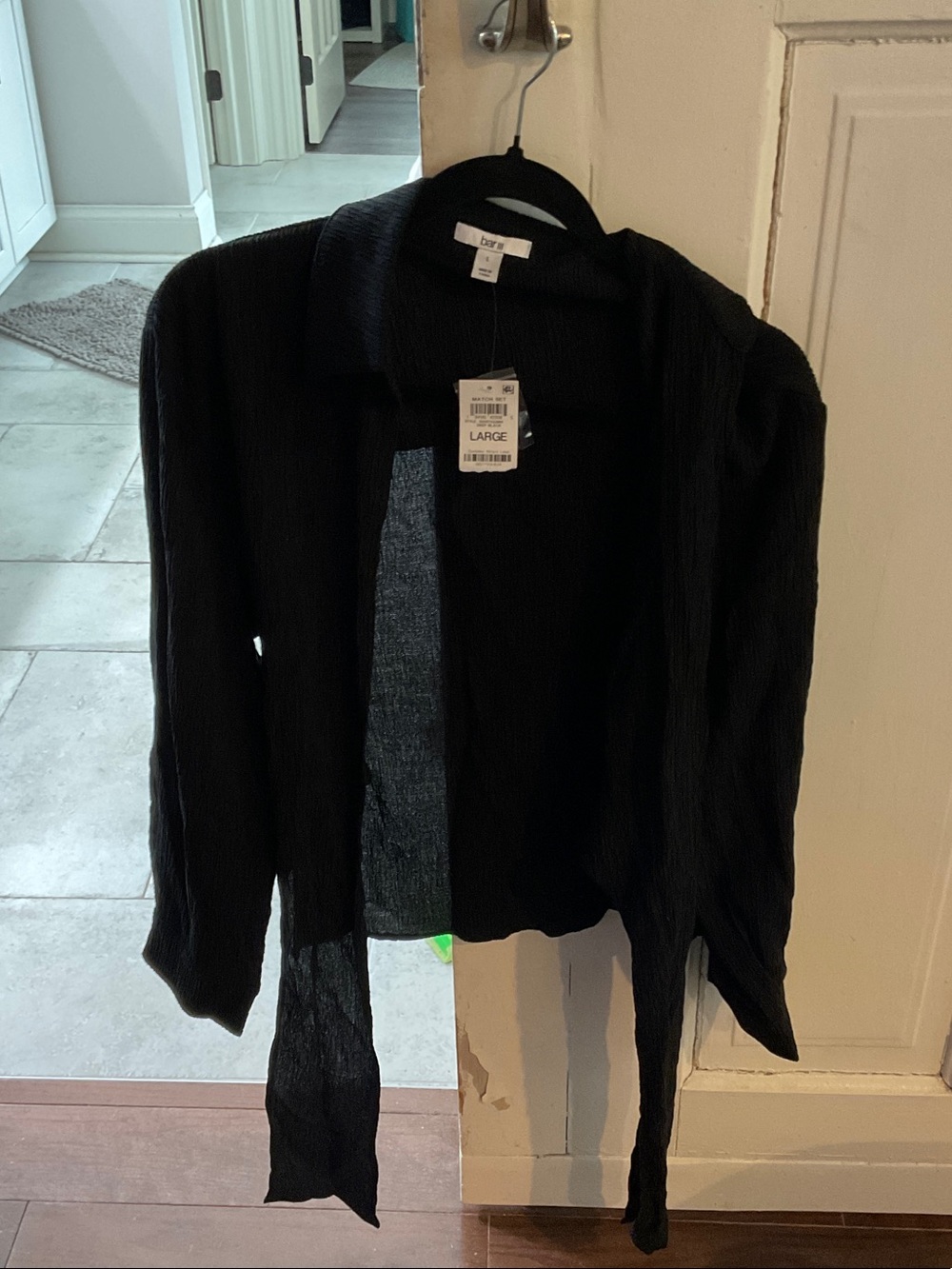 Women’s Black Lightweight Cardigan - Large